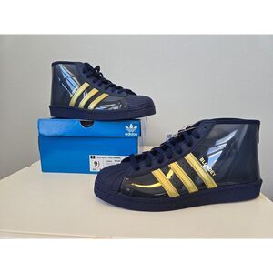 Adidas Blondey Pro Model IG0845 Men’s 9.5 Skateboarding Shoes NWT Rare Blue Gold